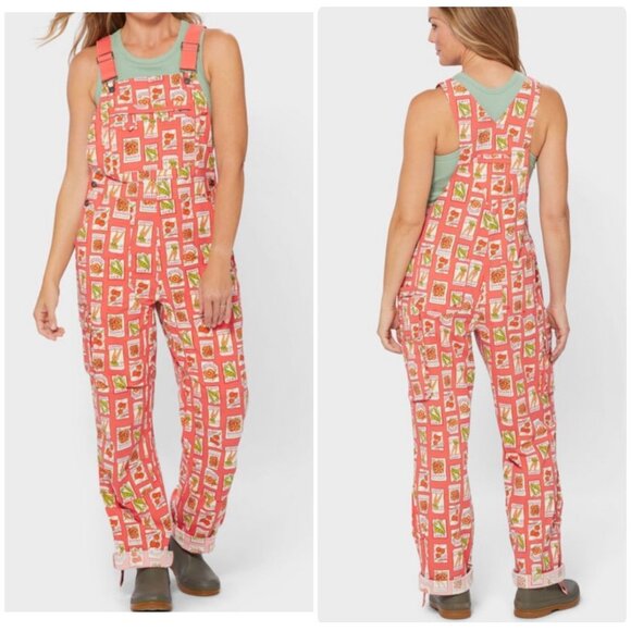 Duluth Trading Heirloom Gardening Bib Overalls Womens Small Cargo Seed Pockets - Picture 1 of 16